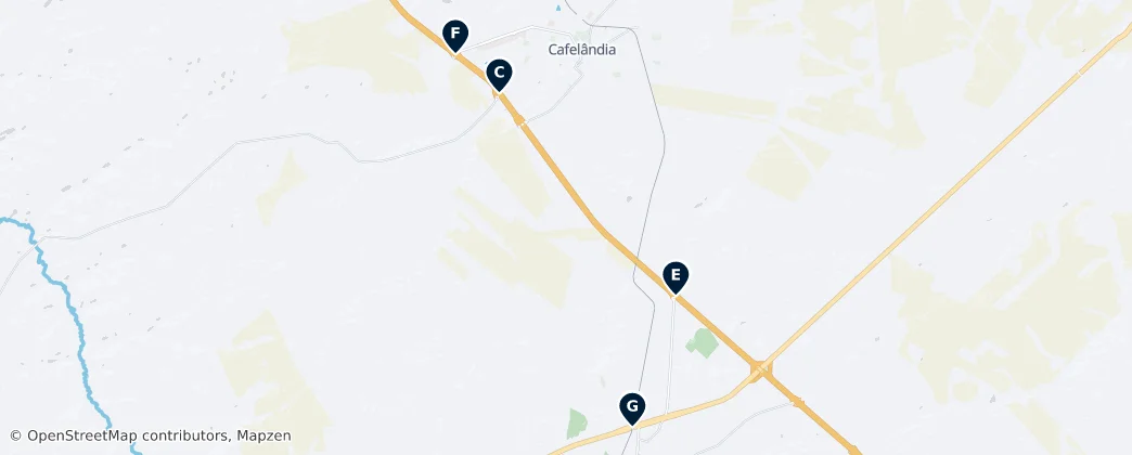 Map of Região Intermediária de Bauru