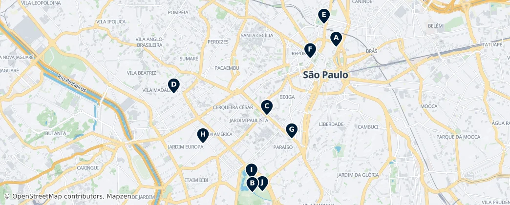 Map of Região Geográfica Intermediária de São Paulo