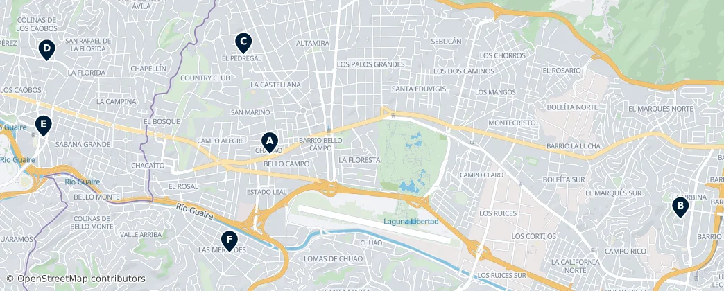 Map of Región Capital
