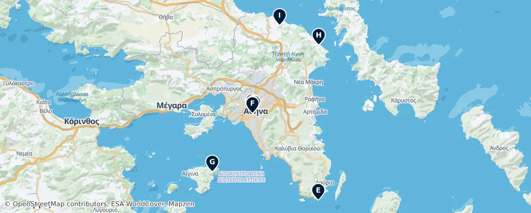 Map of Attica