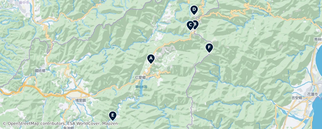 Map of Renai Township