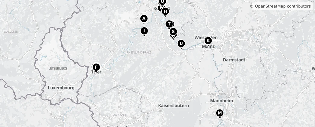 Map of Renania-Palatinato