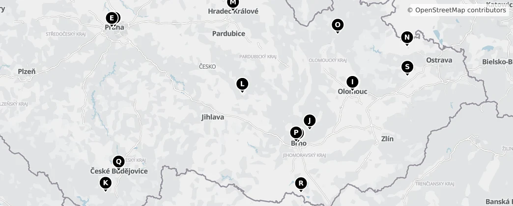 Map of Repubblica Ceca