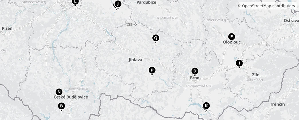 Map of Repubblica Ceca