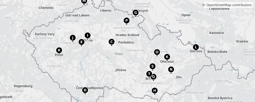 Map of Repubblica Ceca
