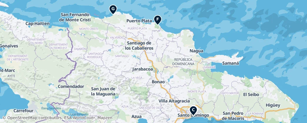 Map of Repubblica Dominicana