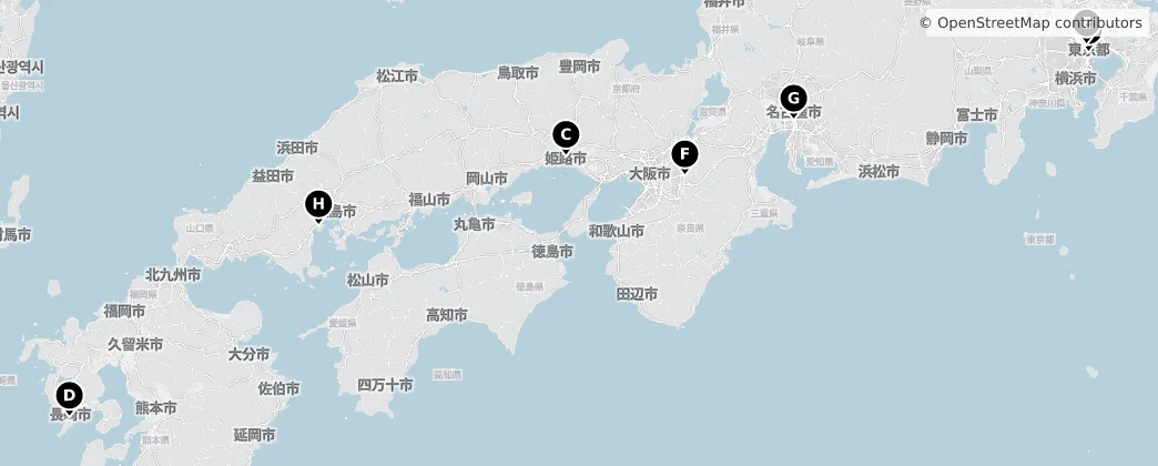 Map of 日本列島