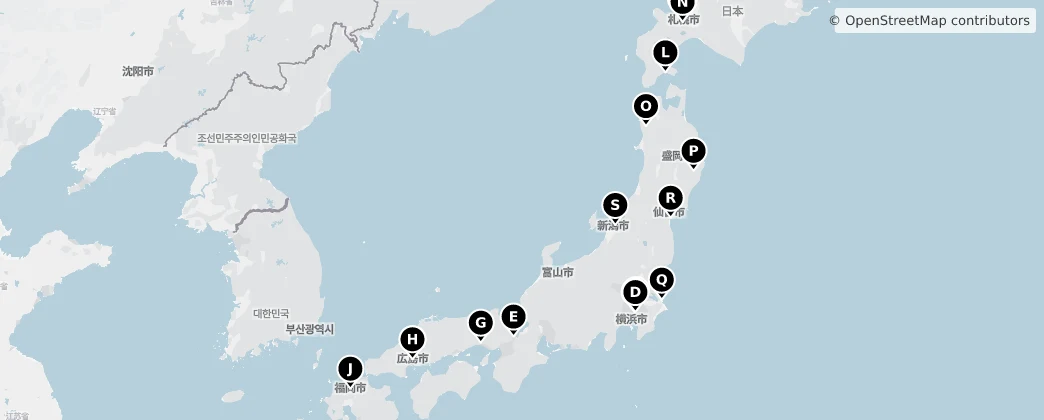 Map of 日本列島