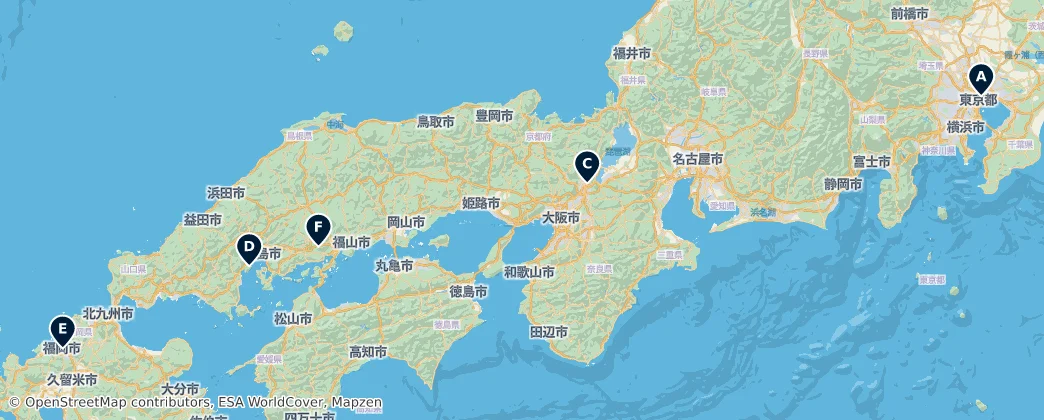 Map of 日本列島
