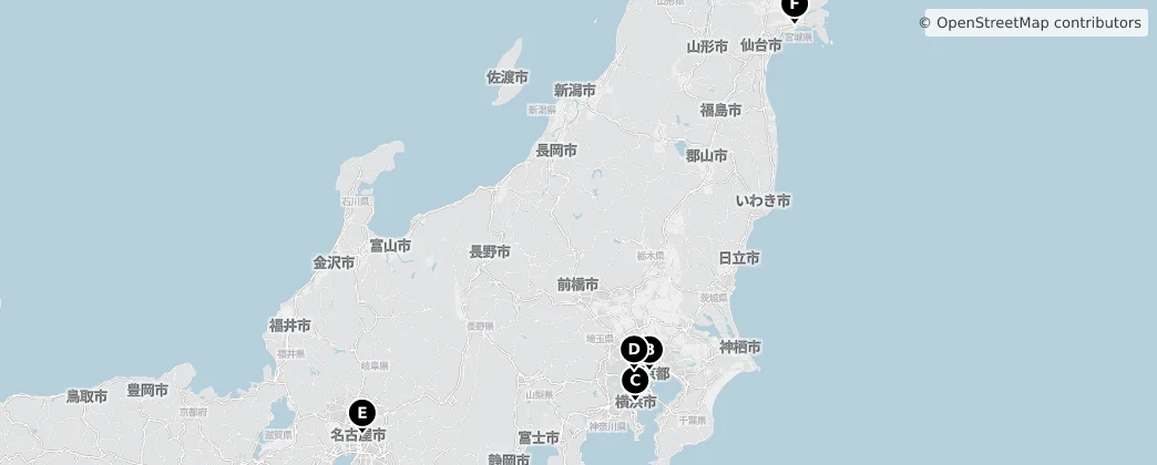 Map of 日本列島