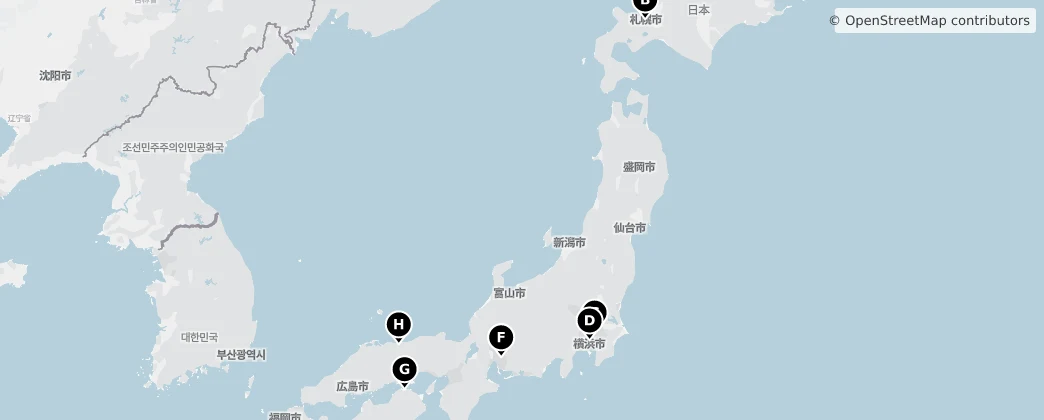 Map of 日本列島