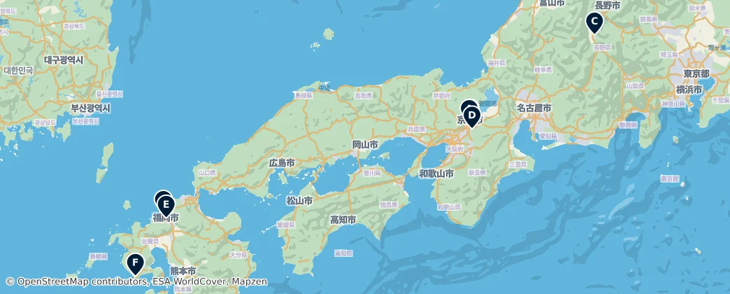 Map of 日本列島