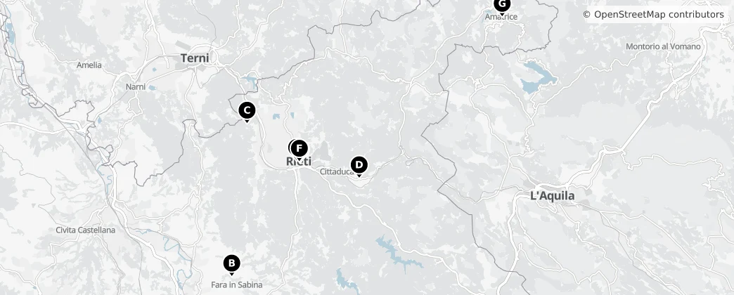 Map of Rieti