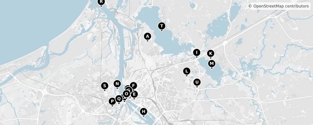 Map of Riga