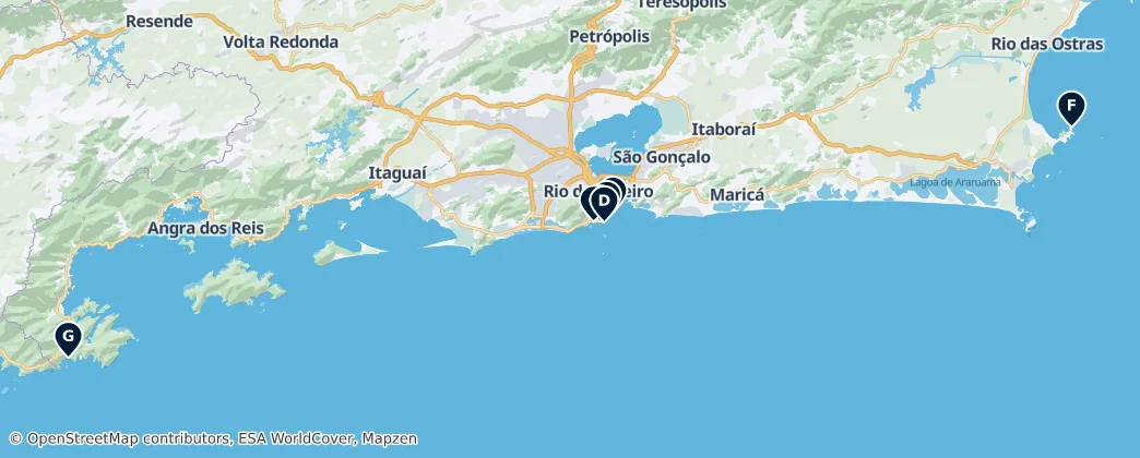 Map of Rio de Janeiro