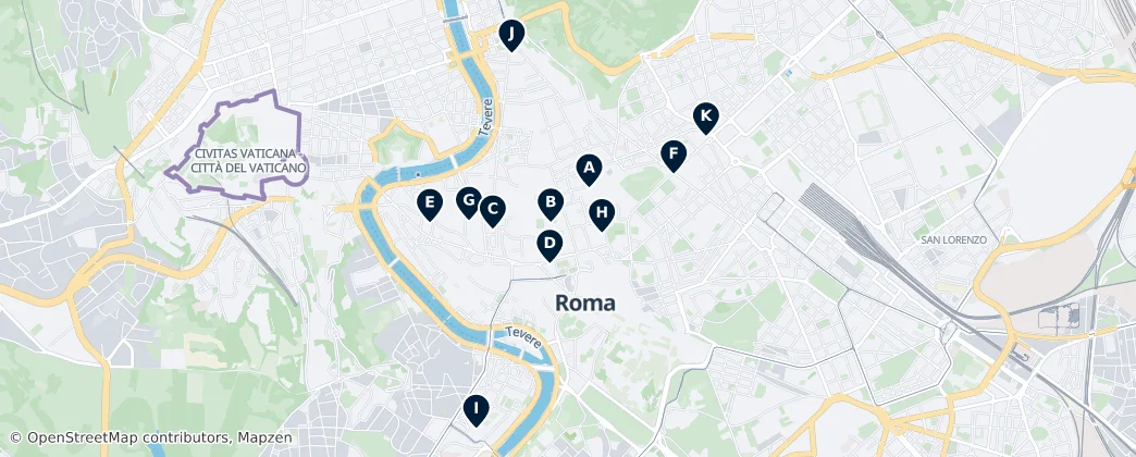 Map of Roma