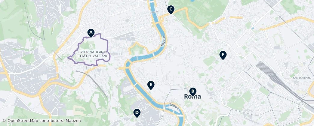Map of Roma