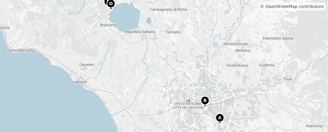 Map of Roma
