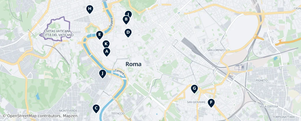 Map of Roma