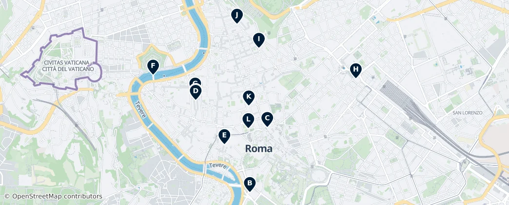 Map of Roma