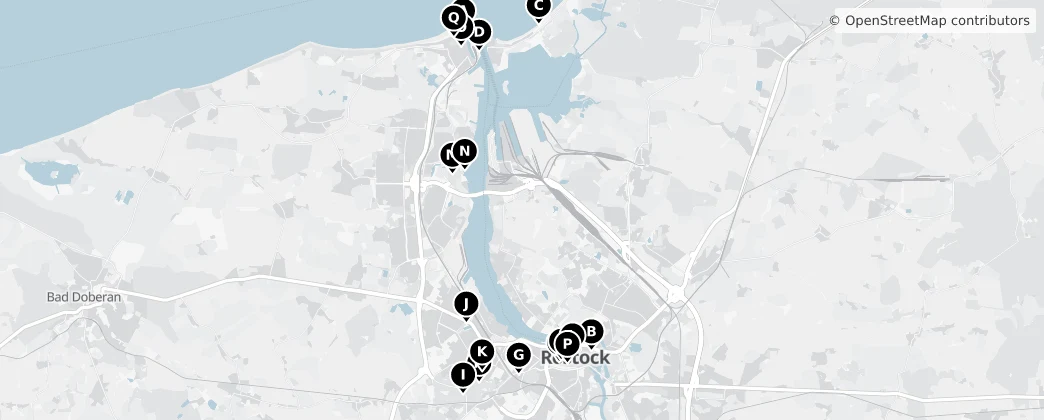 Map of Rostock