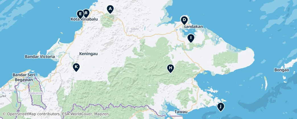 Map of Sabah