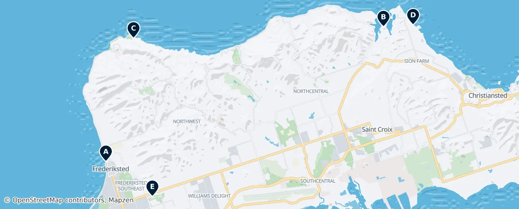 Map of Saint Croix
