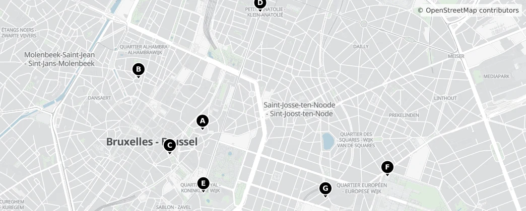 Map of Saint-Josse-ten-Noode