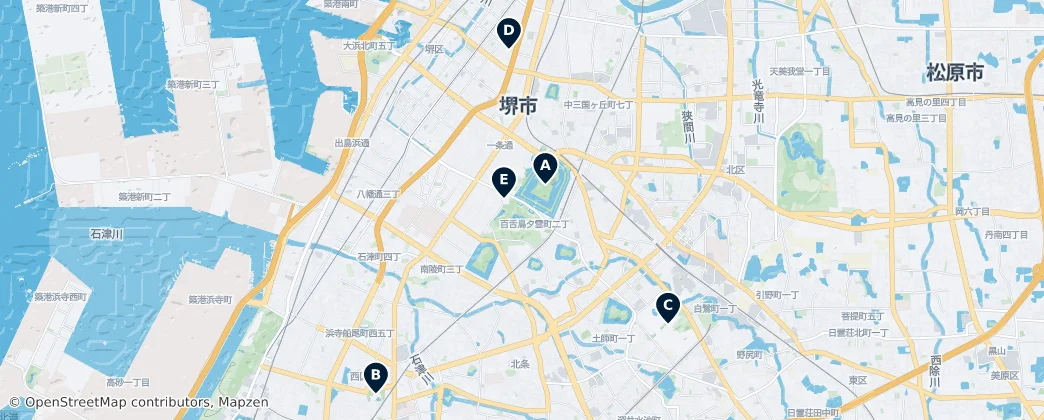 Map of Sakai