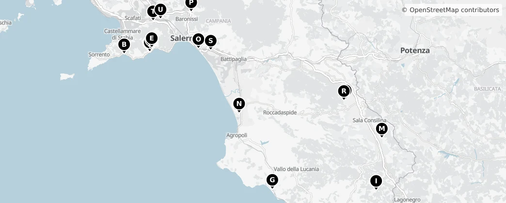 Map of Salerno