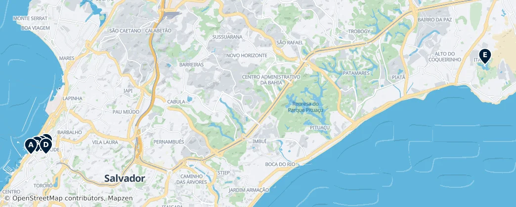 Map of Salvador