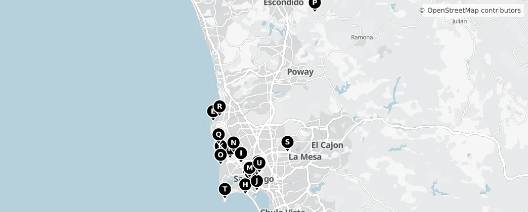 Map of San Diego