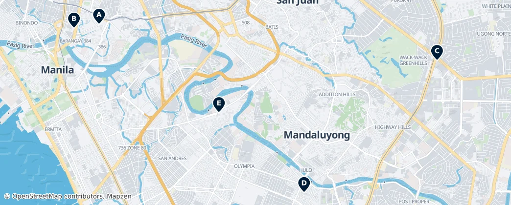 Map of San Juan