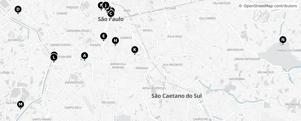 Map of San Paolo