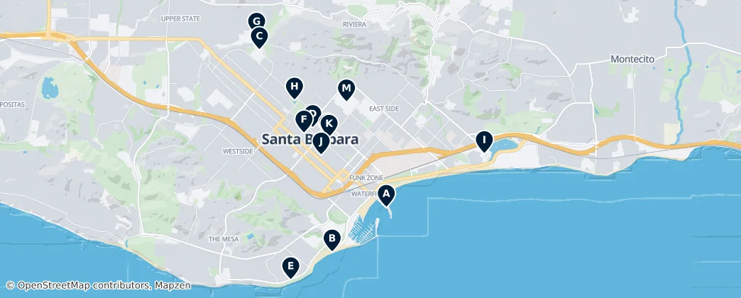 Map of Santa Barbara