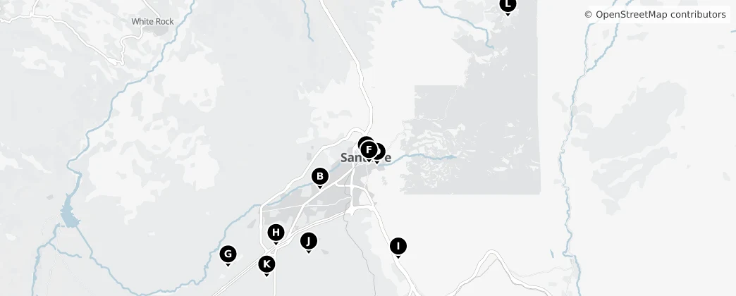 Map of Contea di Santa Fe