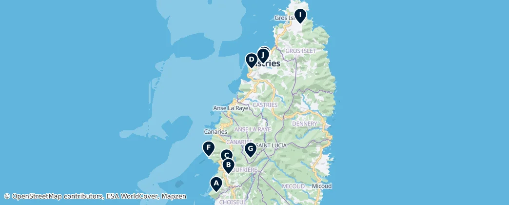 Map of Santa Lucia