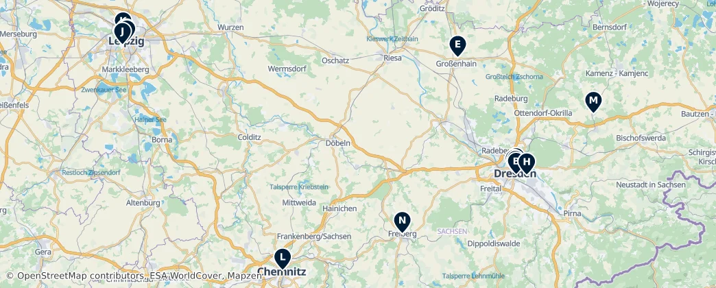 Map of Sassonia
