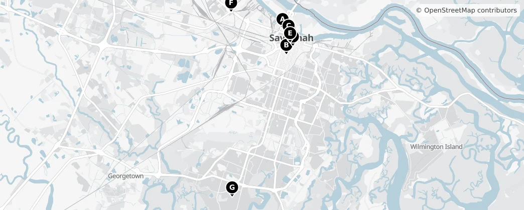 Map of Savannah