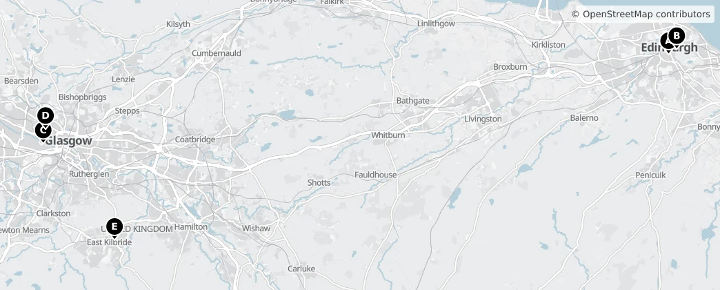 Map of Scozia