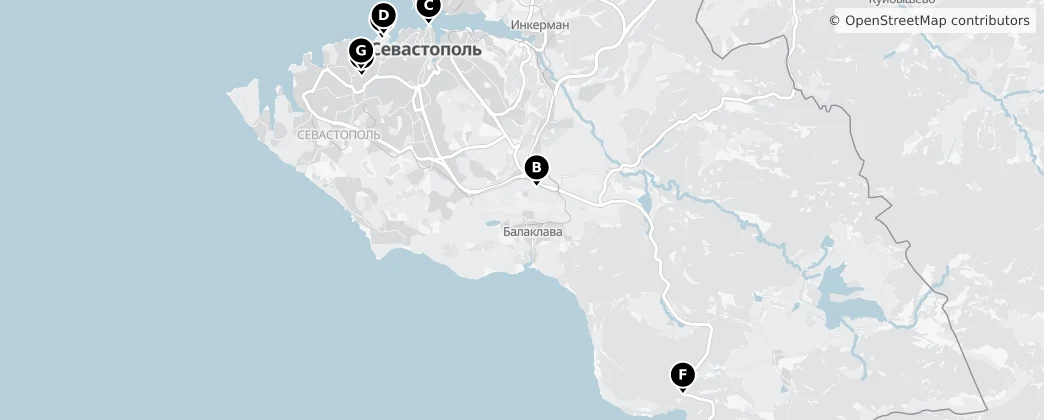 Map of Sevastopol City Council