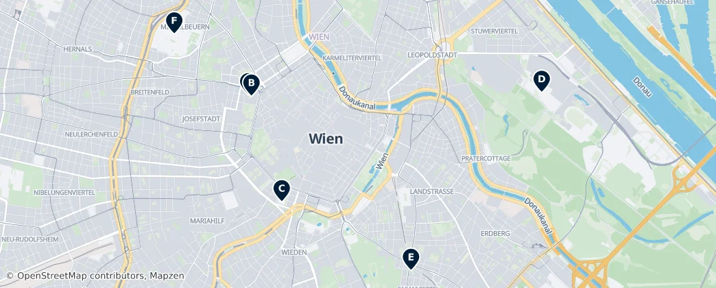 Map of Selva Viennese