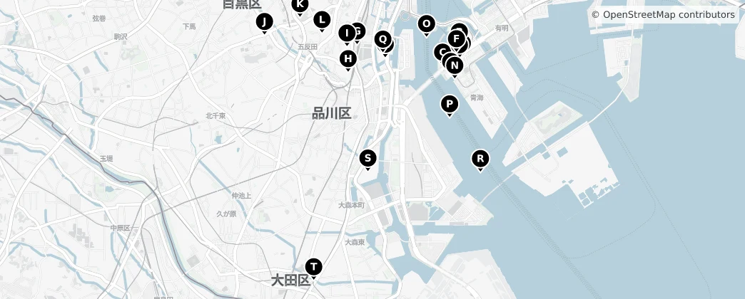 Map of Shinagawa