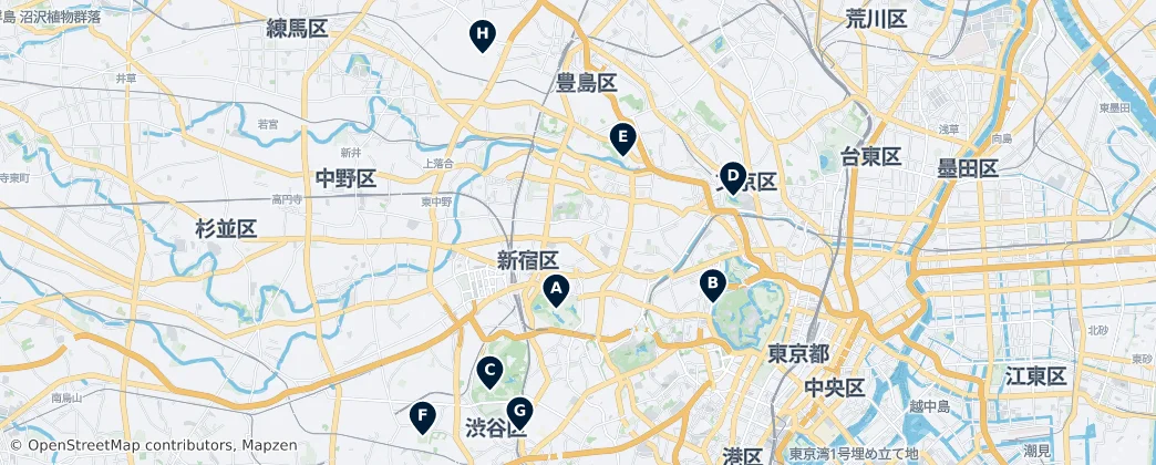 Map of Shinjuku