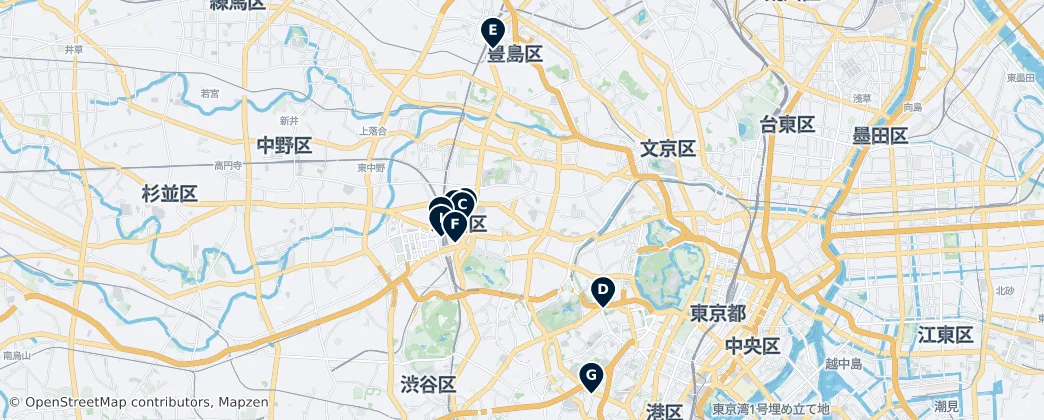 Map of Shinjuku