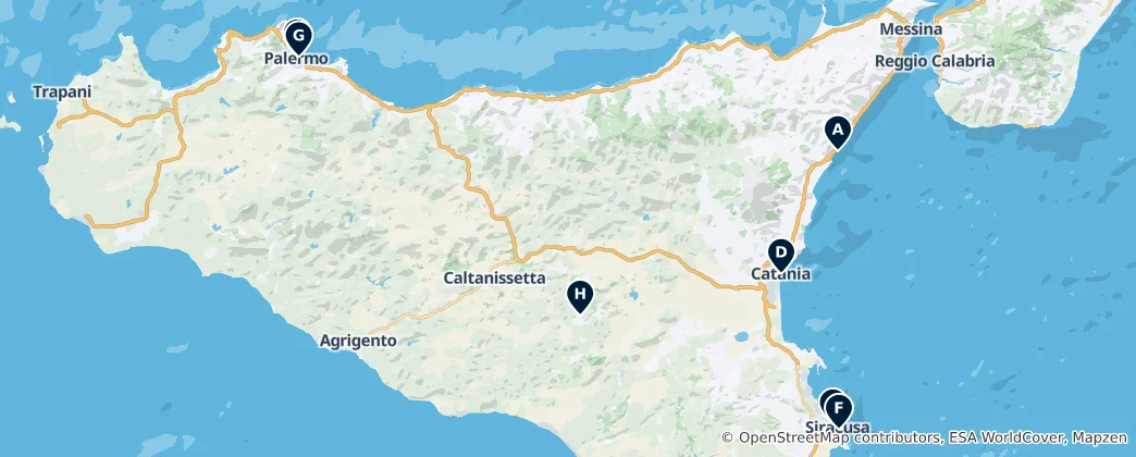 Map of Sicilia