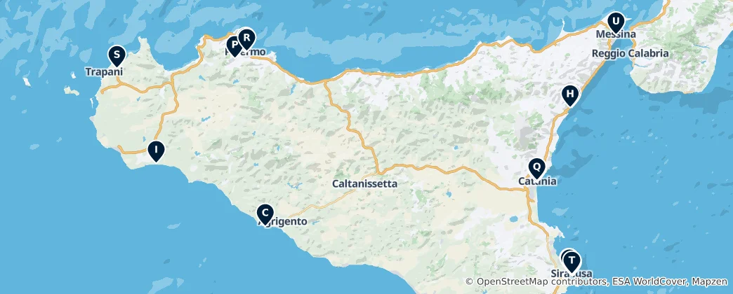 Map of Sicilia