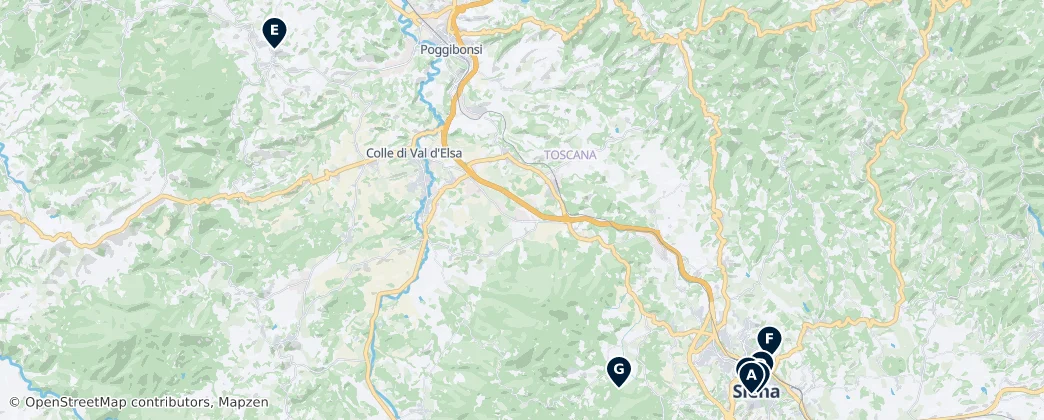 Map of Siena