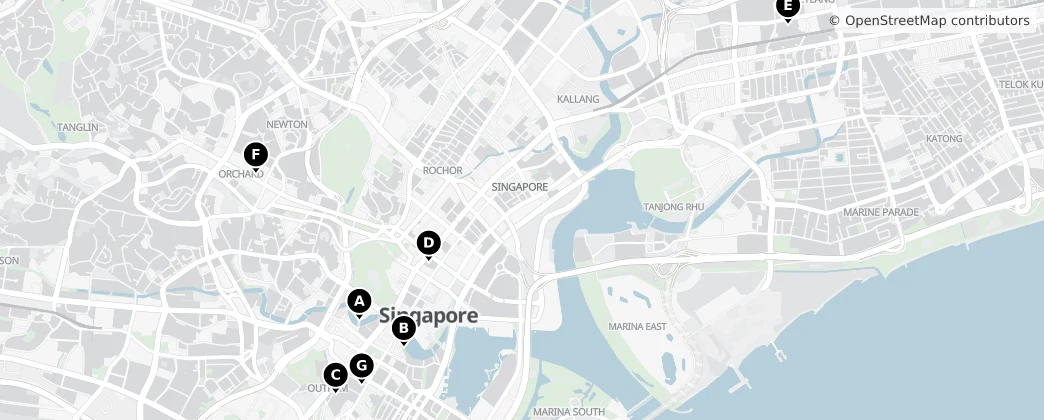 Map of Singapore