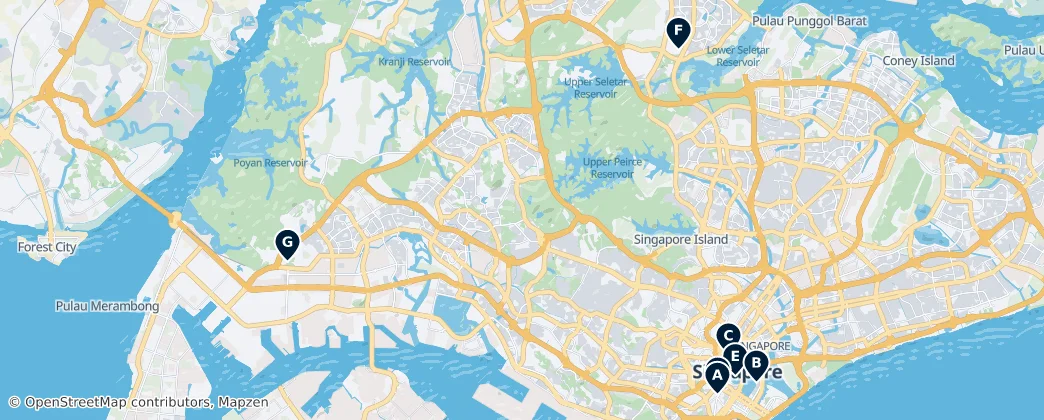 Map of Singapore